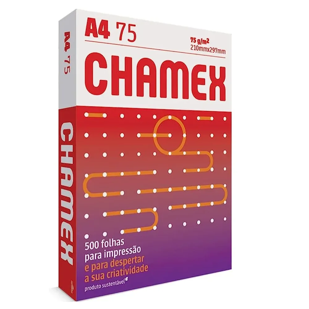 Papel Sulfite Chamex A4 75 g — 500 folhas